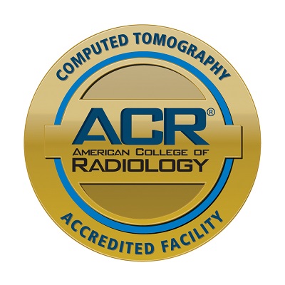 Computerized tomography ACR American college of radiology accredited facility